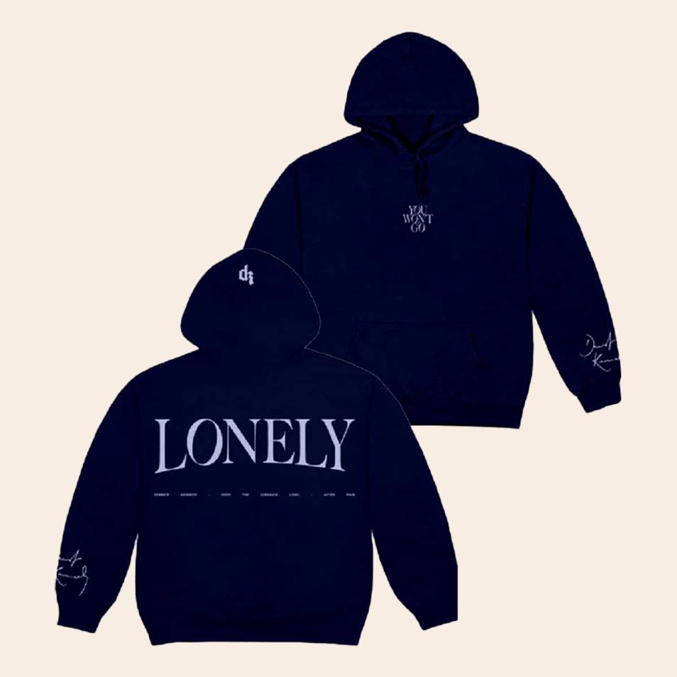 After Rain Navy Blue Hoodie Interscope Merch Gift Ideas For Dudes Birthday Gifts For Besties