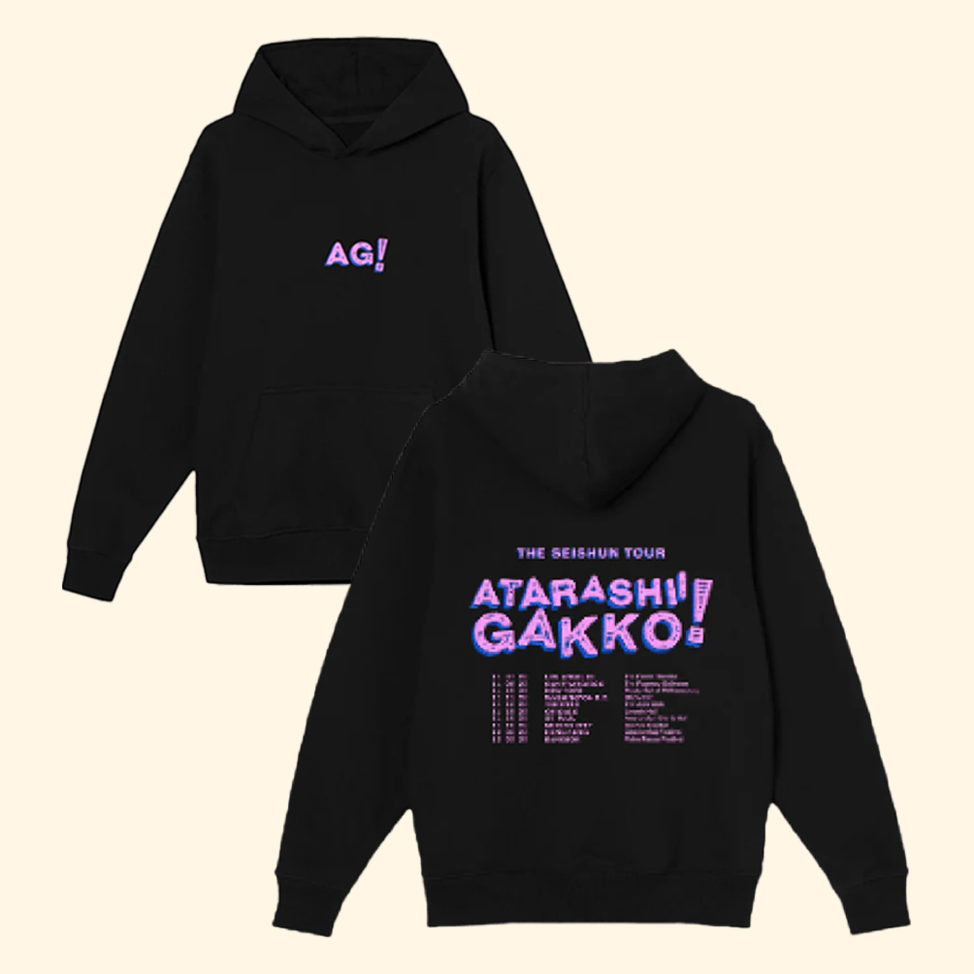Ag Black Tour Hoodie Atarashii Gakko Merch Birthday Gifts For Brother Gifts For BFF