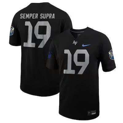Air Force Falcons Space Force Rivalry Alternate Game Football Jersey Black Presents For Fans