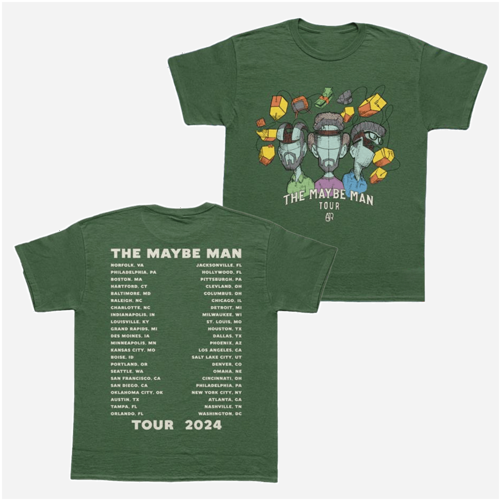 AJR Brothers Merch The Maybe Man Tour T-Shirt Green Ajr Brothers Shirt Gifts For Her