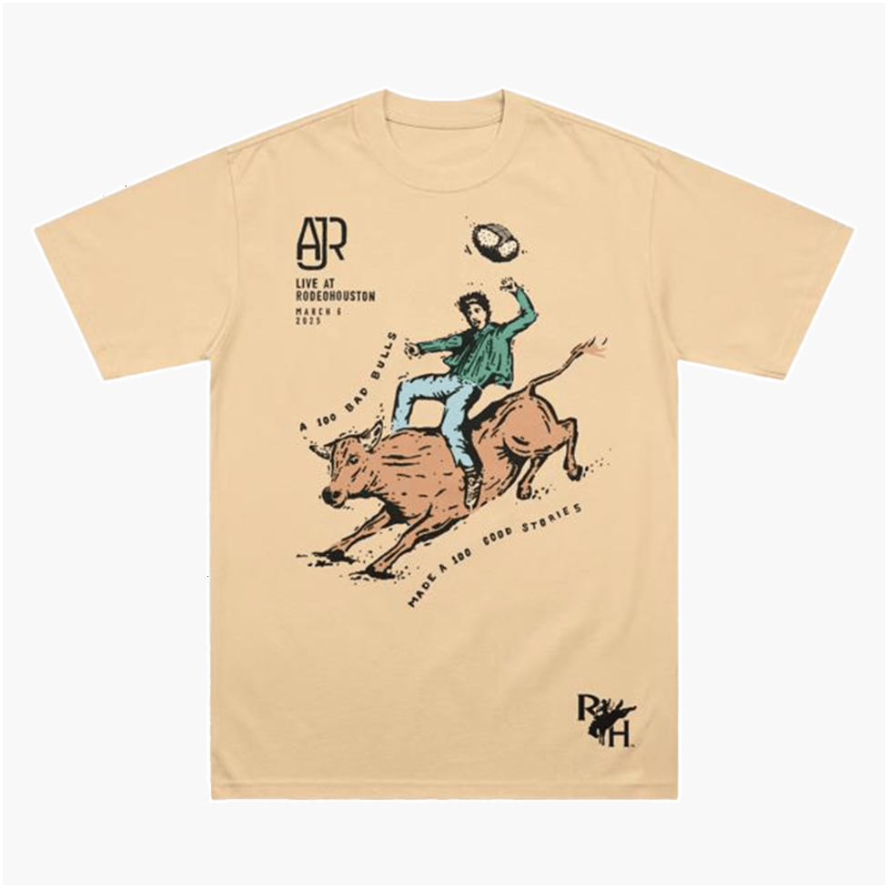 AJR Merch Ajrbrothers Bucking Bronco T-Shirt Gifts For People Who Like Music Gifts For Besties