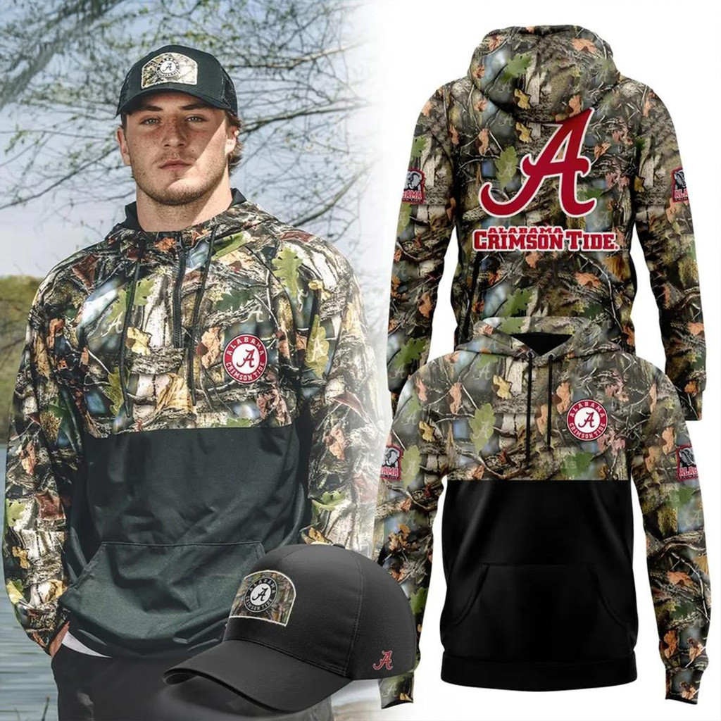 Alabama Crimson Tide X Camouflage Patterns 2025 Hoodie Gifts For Dad