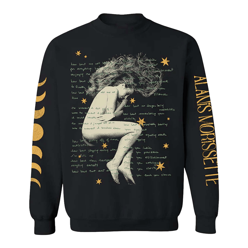 Alanis Merch Celestial Lyrics Crewneck Sweatshirt Gifts For Music Fans