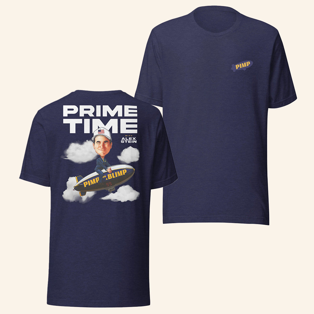 Alex Stein Merch Pimp On A Blimp Shirt Navy Gifts For Husband
