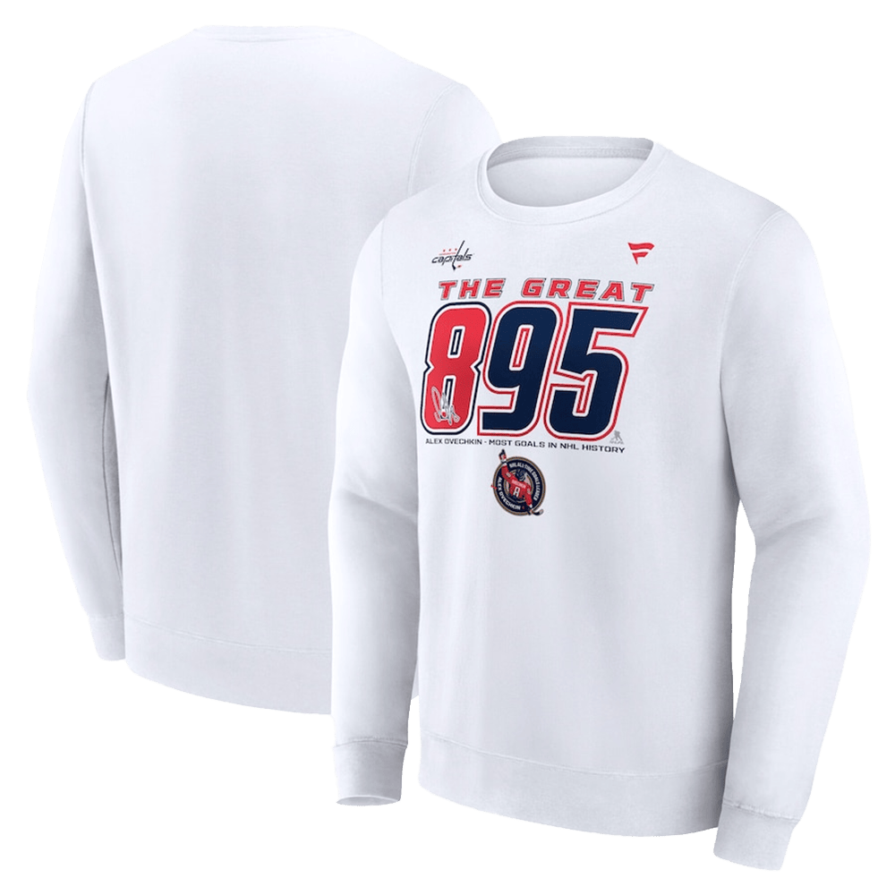 Alexander Ovechkin 895 Sweatshirt Washington Capitals Merch Father's Day Gifts For Hockey Fan