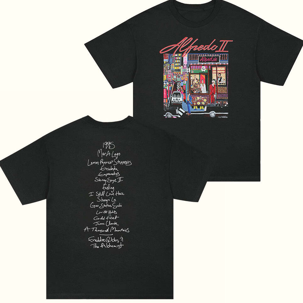 Alfredo 2 Merch Alfredos Tokyo Merch Alfredo II Tracklist T-Shirt Freddie Gibbs Merch Fan Gift