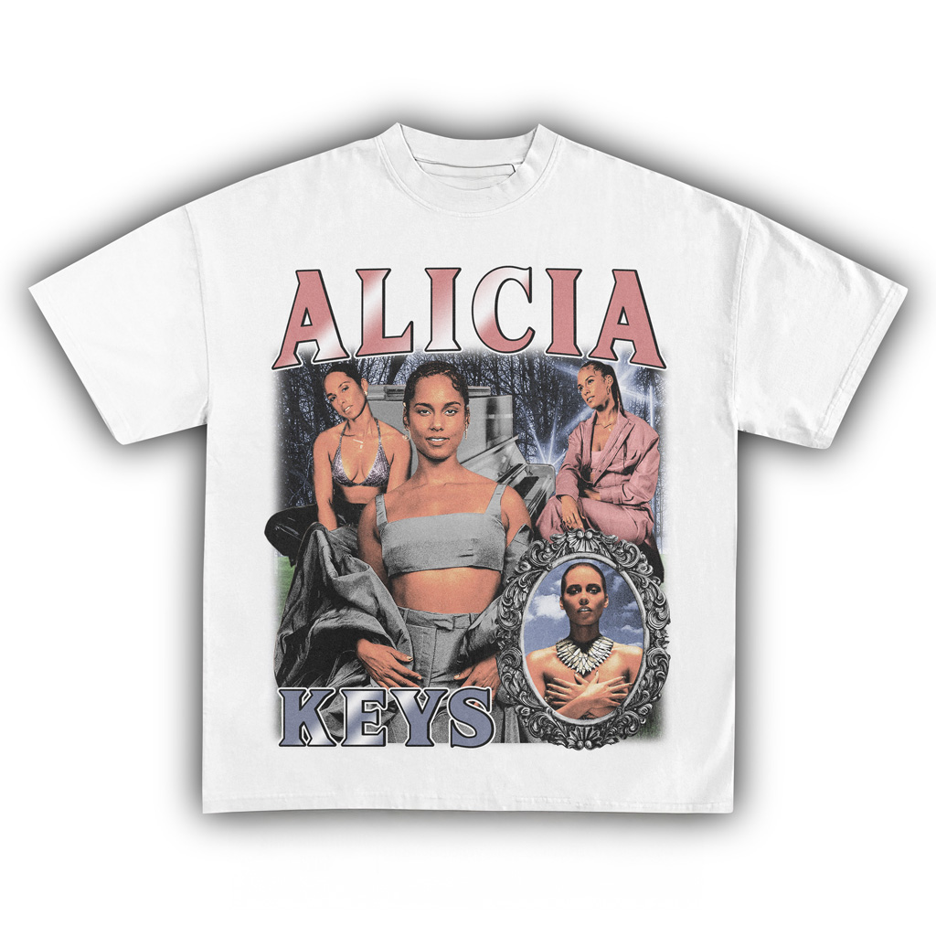 Alicia Keys White T-Shirt Alicia Keys Merch Best Gifts For Music Lovers