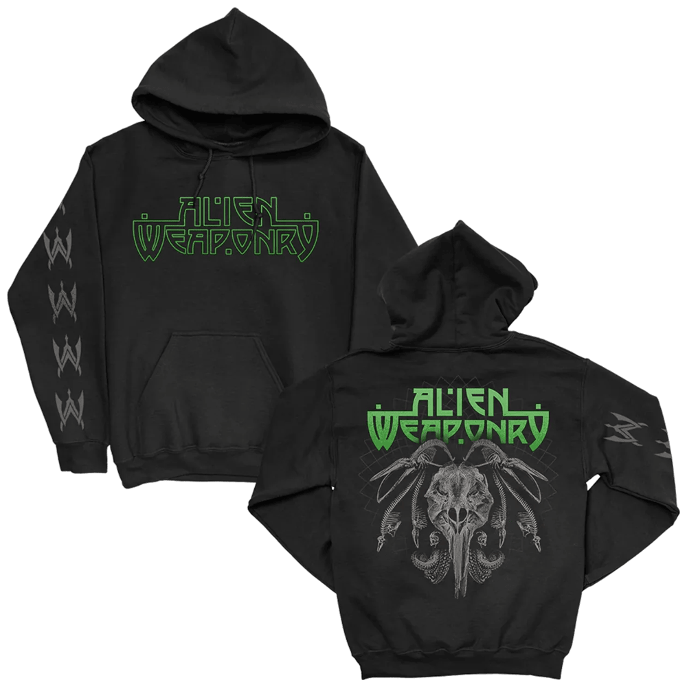 Alien Weaponry Merch Logo Hoodie Black Gift Ideas For Husband