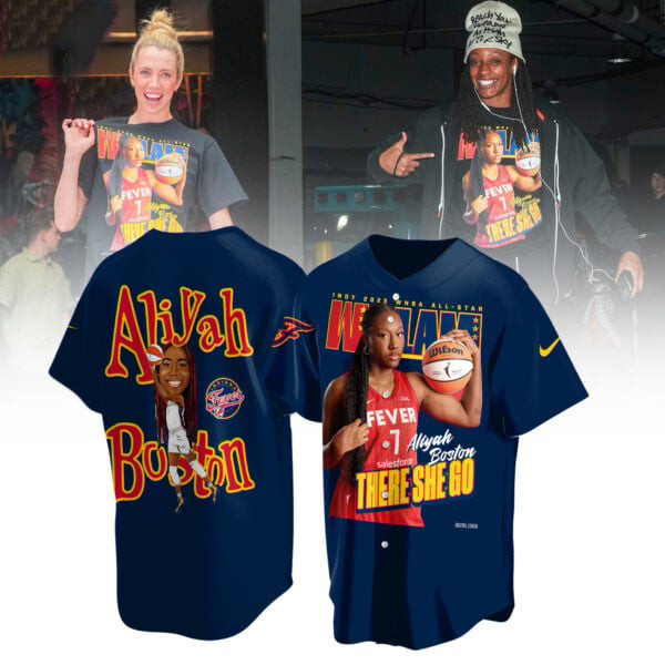 Aliyah Boston Indy 2025 Wnba All Star Wslam There She Go Indiana Fever Apparel Fan Merch Gift