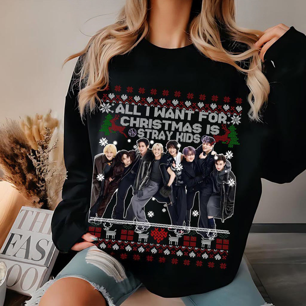 All I Want For Christmas Is Stray Kids Sweatshirt Stray Kids Hop Shirt Stray Kids Dominate