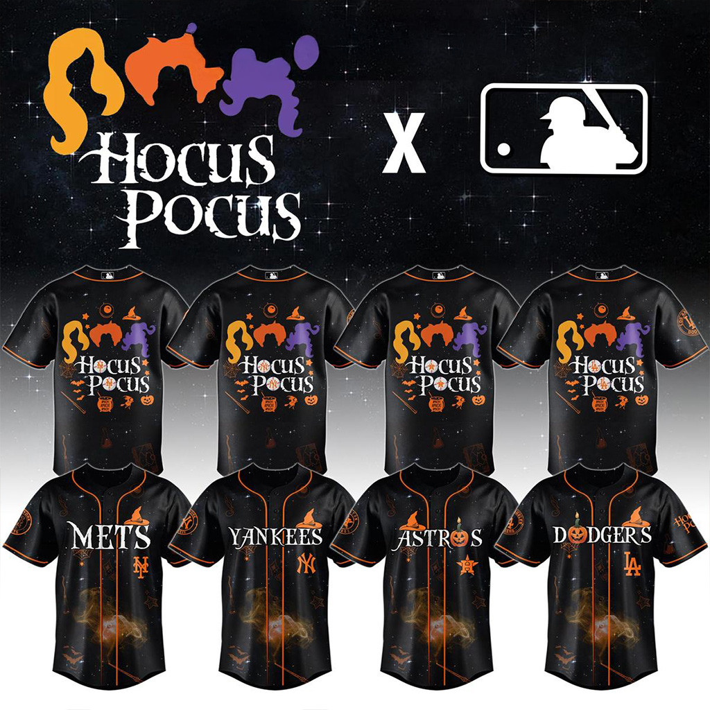 All Team MLB X Hocus Pocus 2025 Jersey MLB Merch Unique Gifts For Baseball Fans
