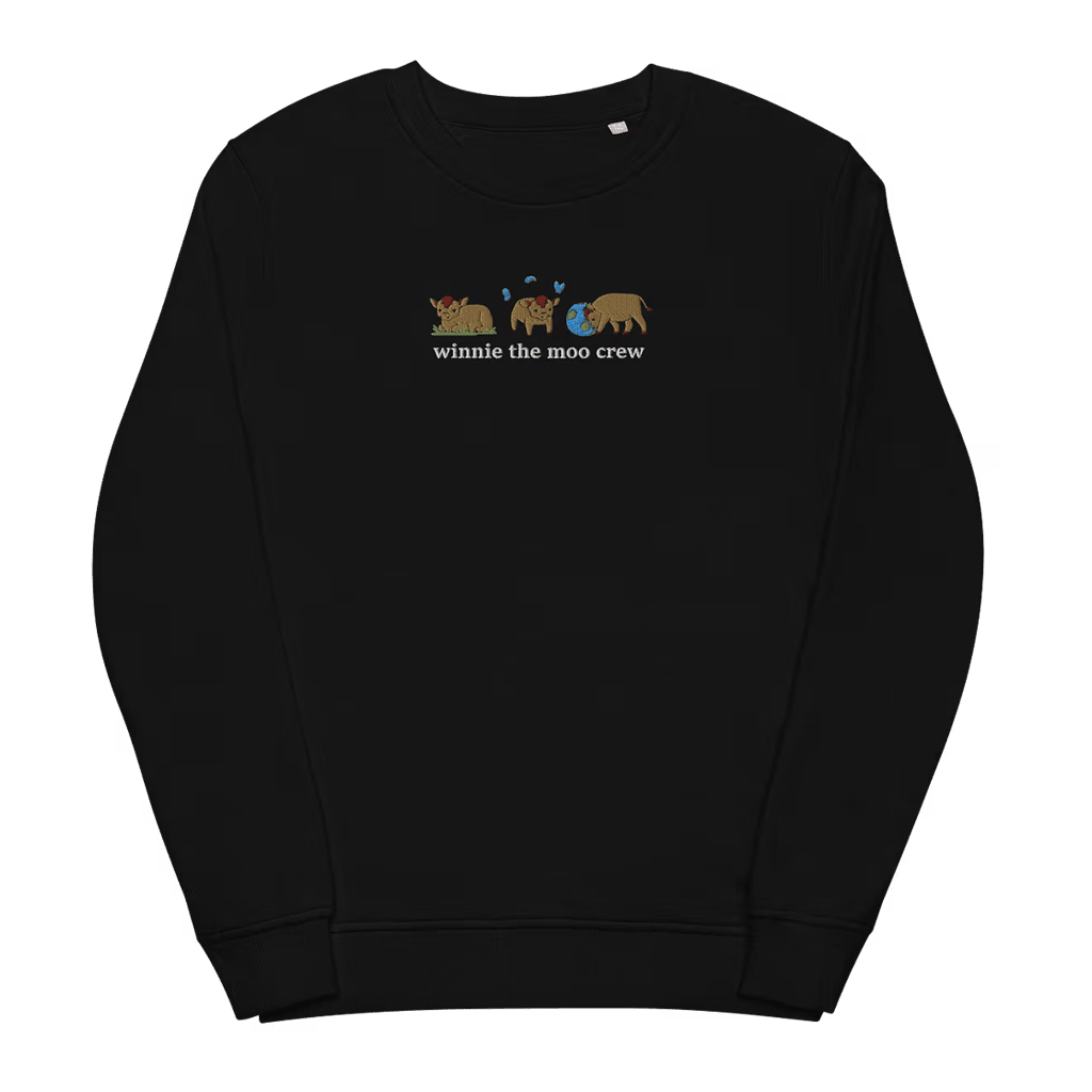 Alveus Sanctuary Merch Winnie The Moo Sweatshirt Best Gifts For Boyfriend