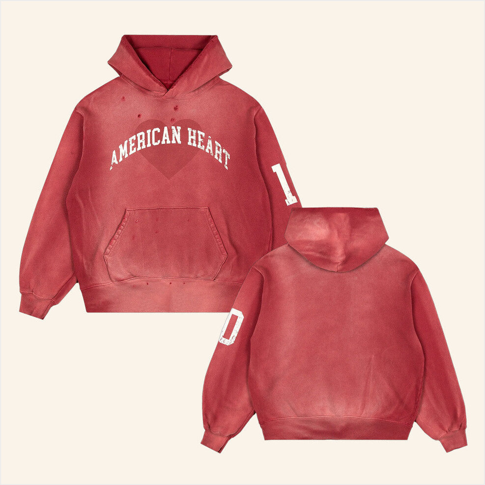 American Heart Red Hoodie Benson Boone Merch Birthday Gifts For Mom Gifts For Best Friend