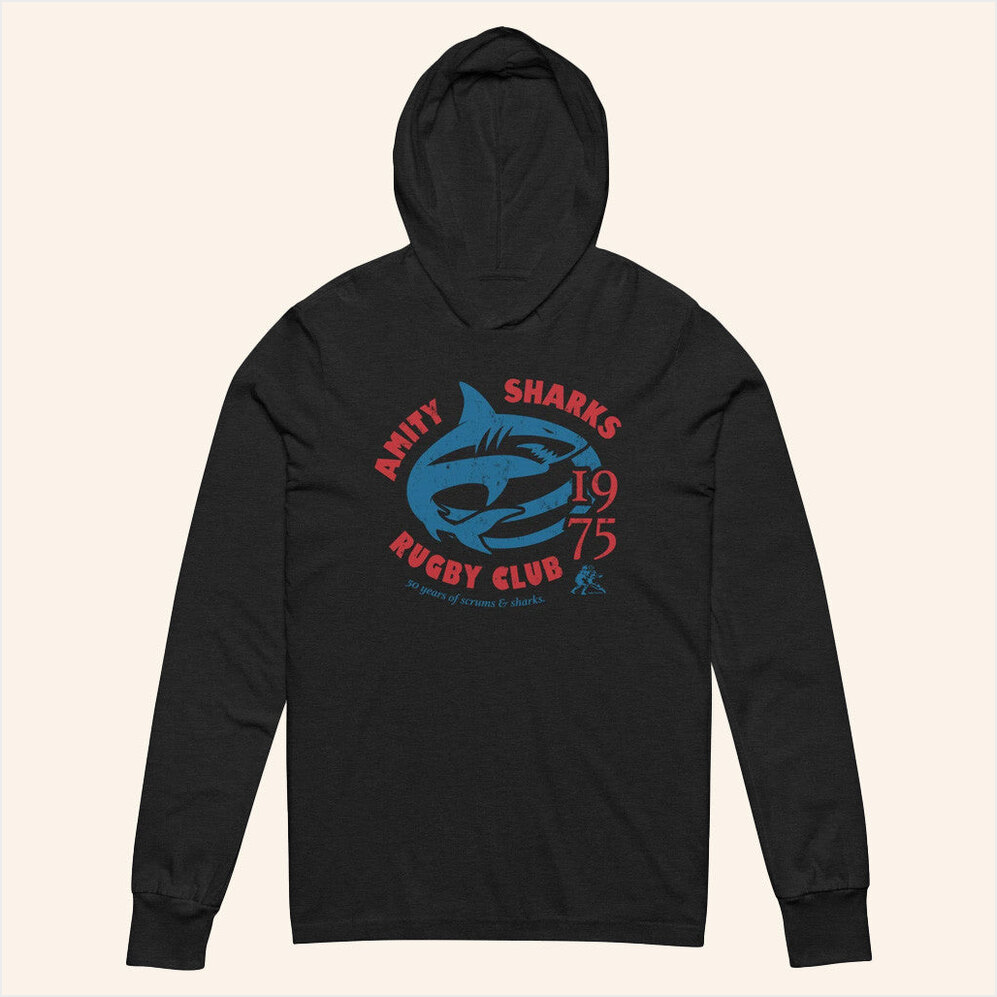 Amity Sharks Rugby Club Hoodie Rugby Imports Merch Birthday Gifts For Father BFF Gifts Ideas