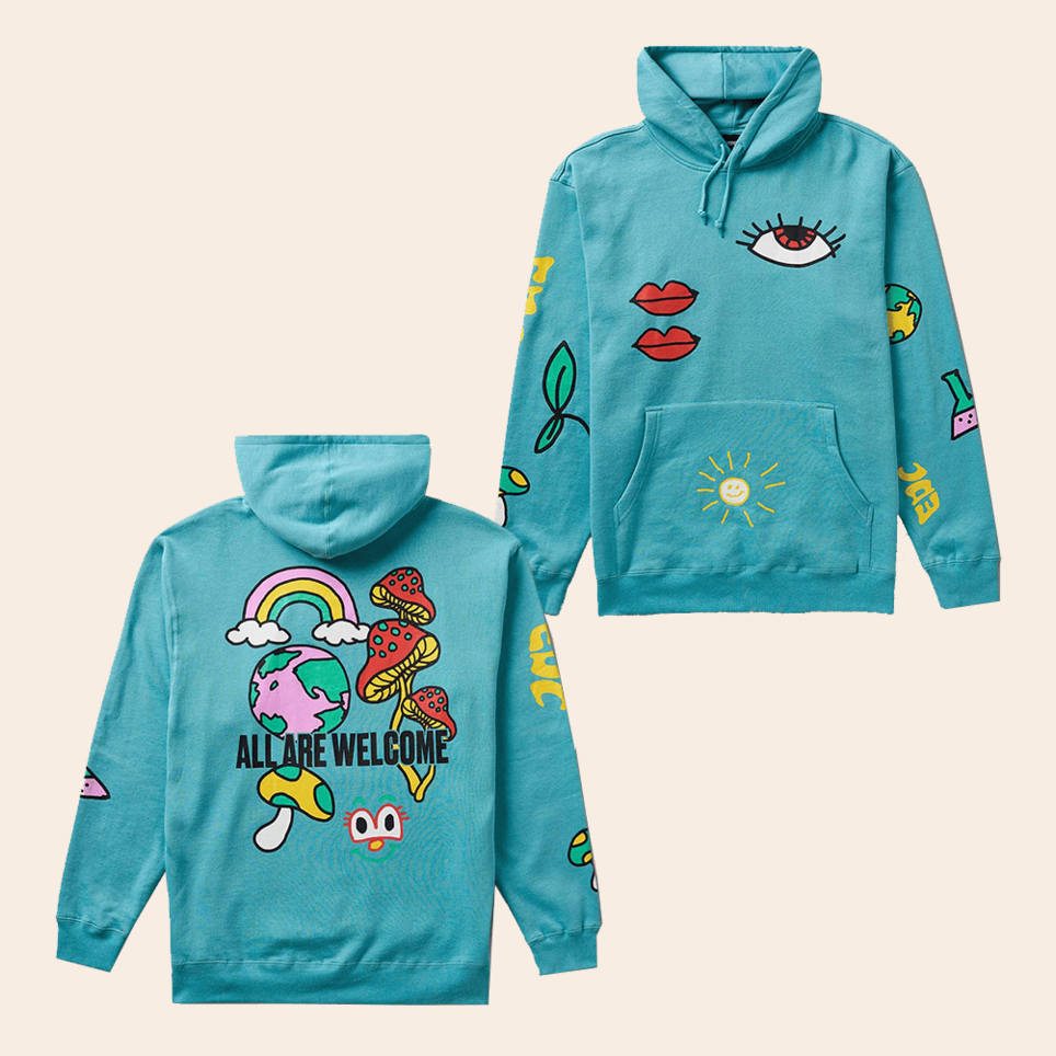 andise EDC Welcome Characters Hoodie EDC Merch Gifts For Music Fans Christmas Gifts For Him