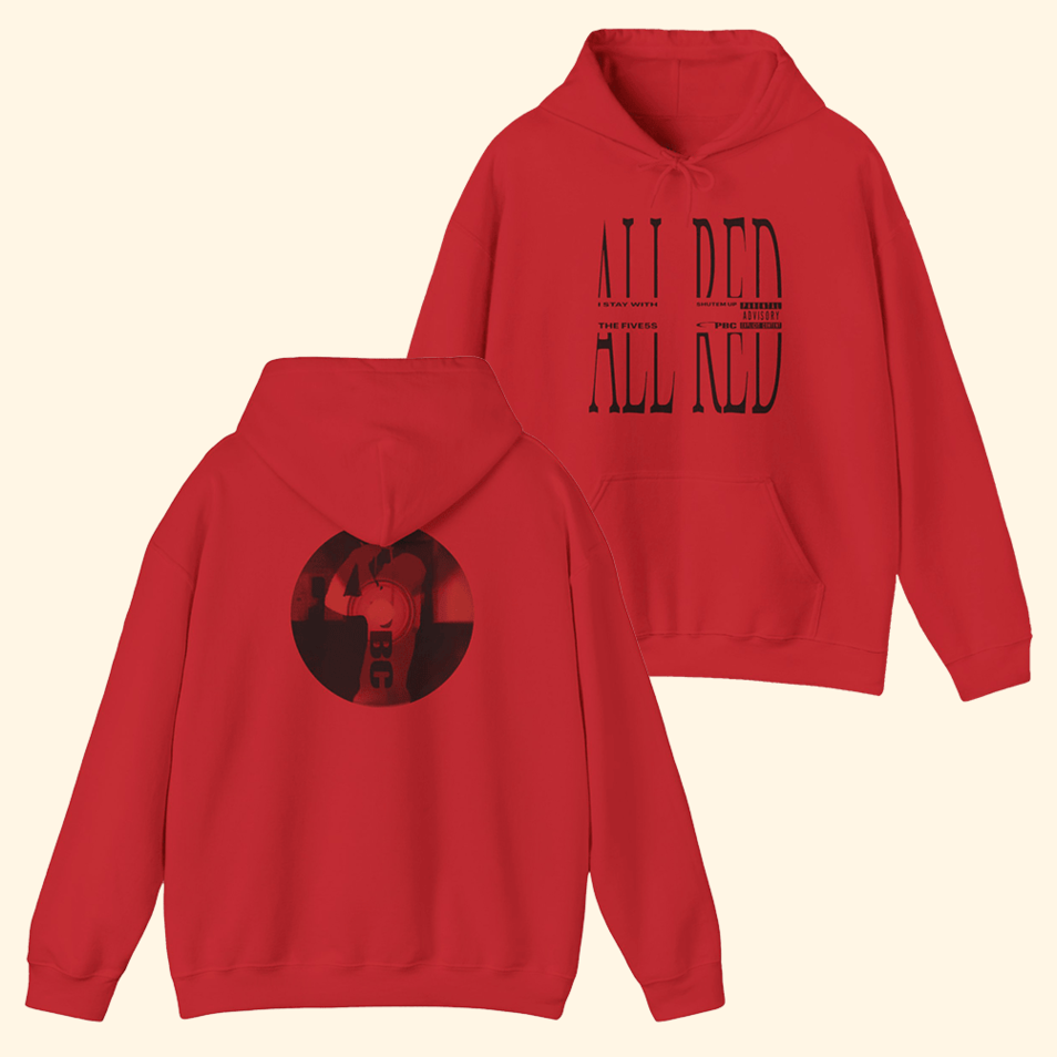 andise Playboi Carti All Red Hoodie I Am Music Merch Birthday Gifts For Rapper Fans BFF Gifts