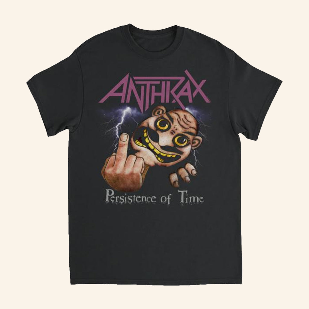 Anthrax Merch Persistence Vintage Airbrush T-Shirt Gifts For Father