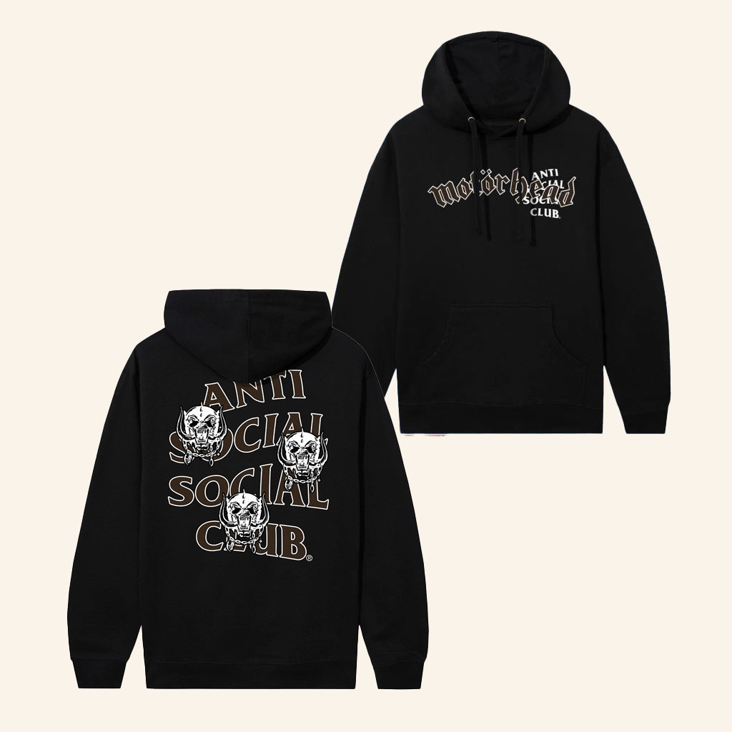Anti Social Social Club Merch ASSC X Motorhead Motor Games Hoodie Gifts For Boyfriend