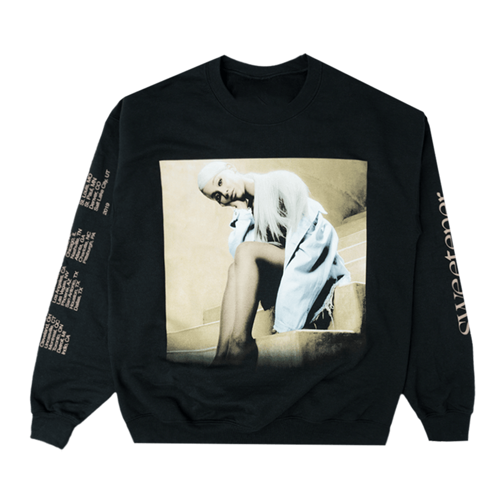 Ariana Merch Ariana Sweetener Staircase Black Sweatshirt Music Gifts For Fans