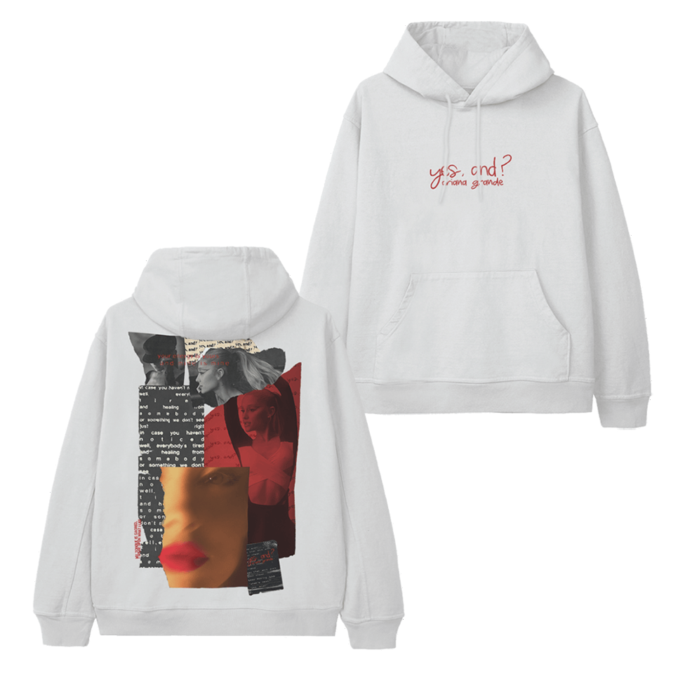 Ariana Merch Ariana Yes And Collage Hoodie Gifts For Music Fans Father's Day Gift for Husband