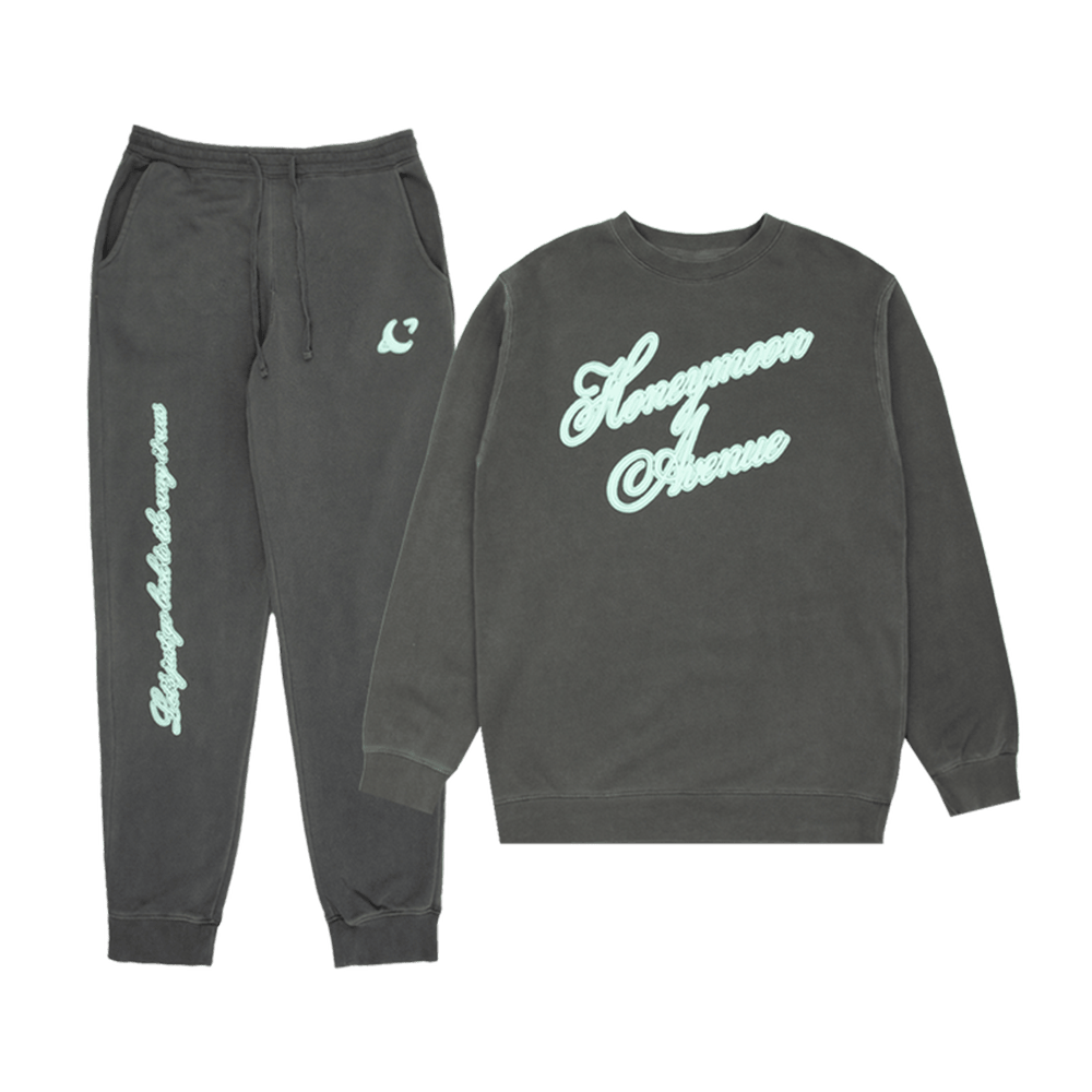 Ariana Merch Yours Truly 10Th Anniversary Honeymoon Avenue Sweatshirts And Sweatpants Set