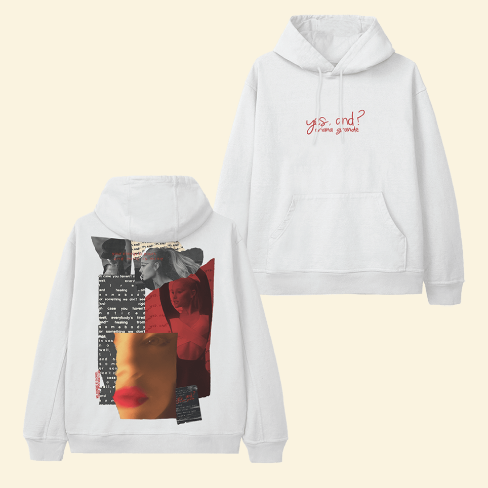 Ariana Yes And Collage Hoodie Ariana Merch Gifts For Music Fans Father's Day Gift Ideas