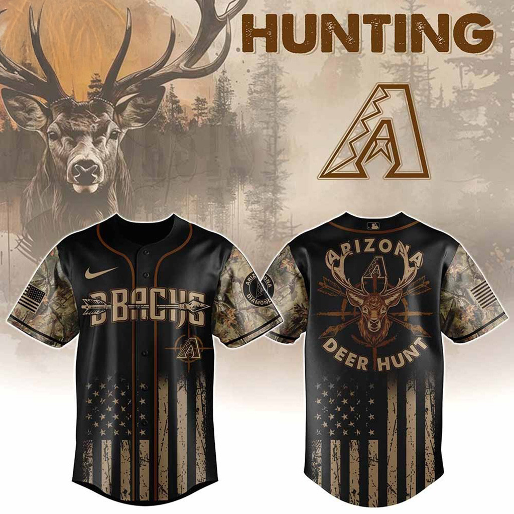 Arizona Diamondbacks MLB X Deer Hunting Baseball Jersey Diamondbacks Merch Gifts For Fans