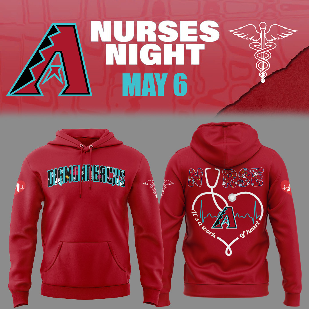 Arizona Diamondbacks Nurses Night Hoodie Baseball Enthusiast Gifts