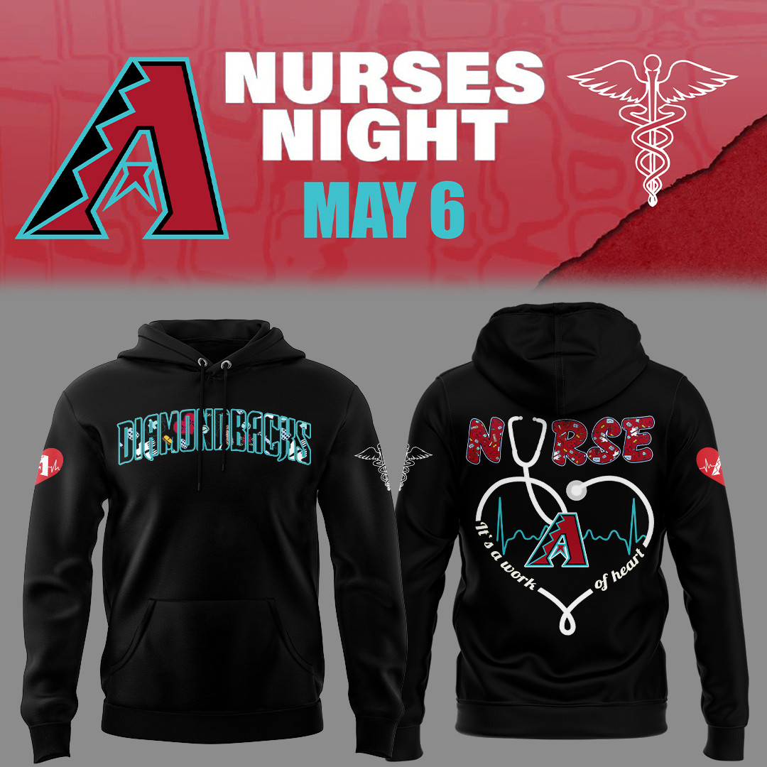 Arizona Diamondbacks Nurses Night Hoodie Baseball Enthusiast Gifts