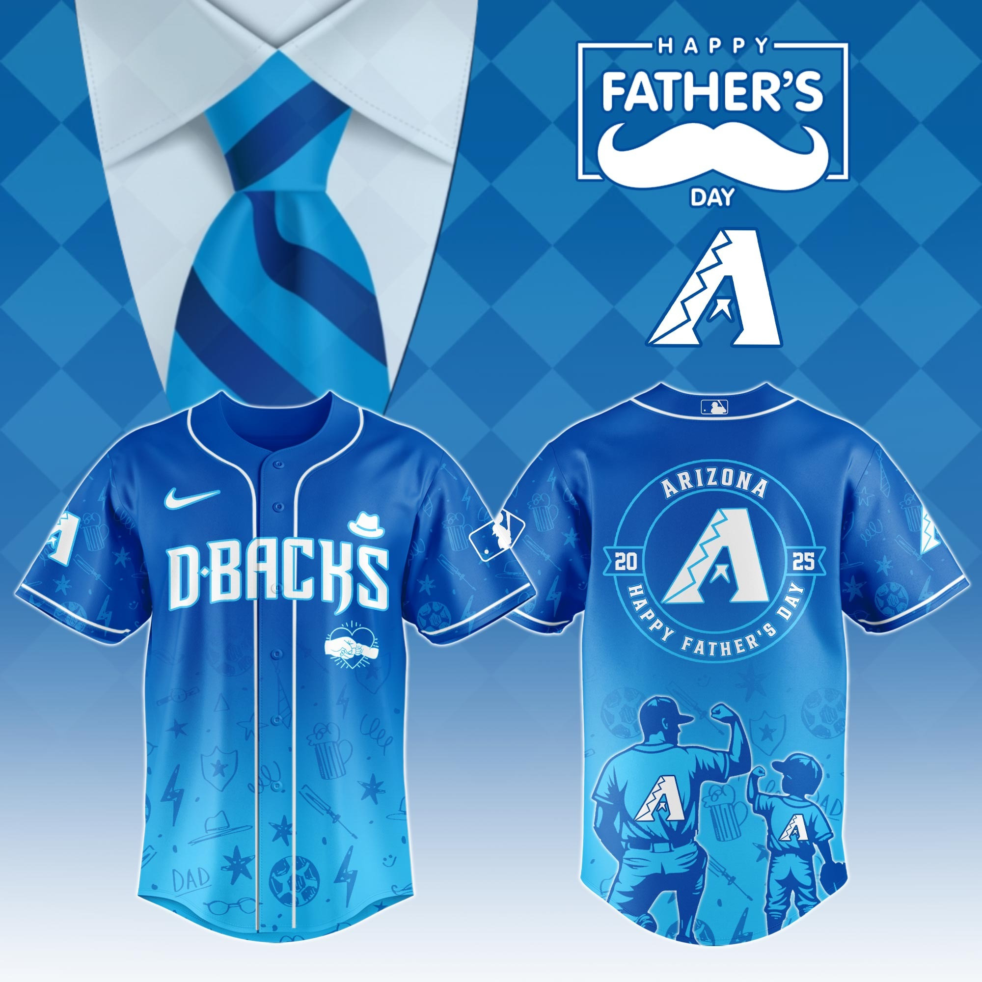 Arizona Diamondbacks Special Father's Day Limited Edition Jersey Arizona Diamondbacks Merch