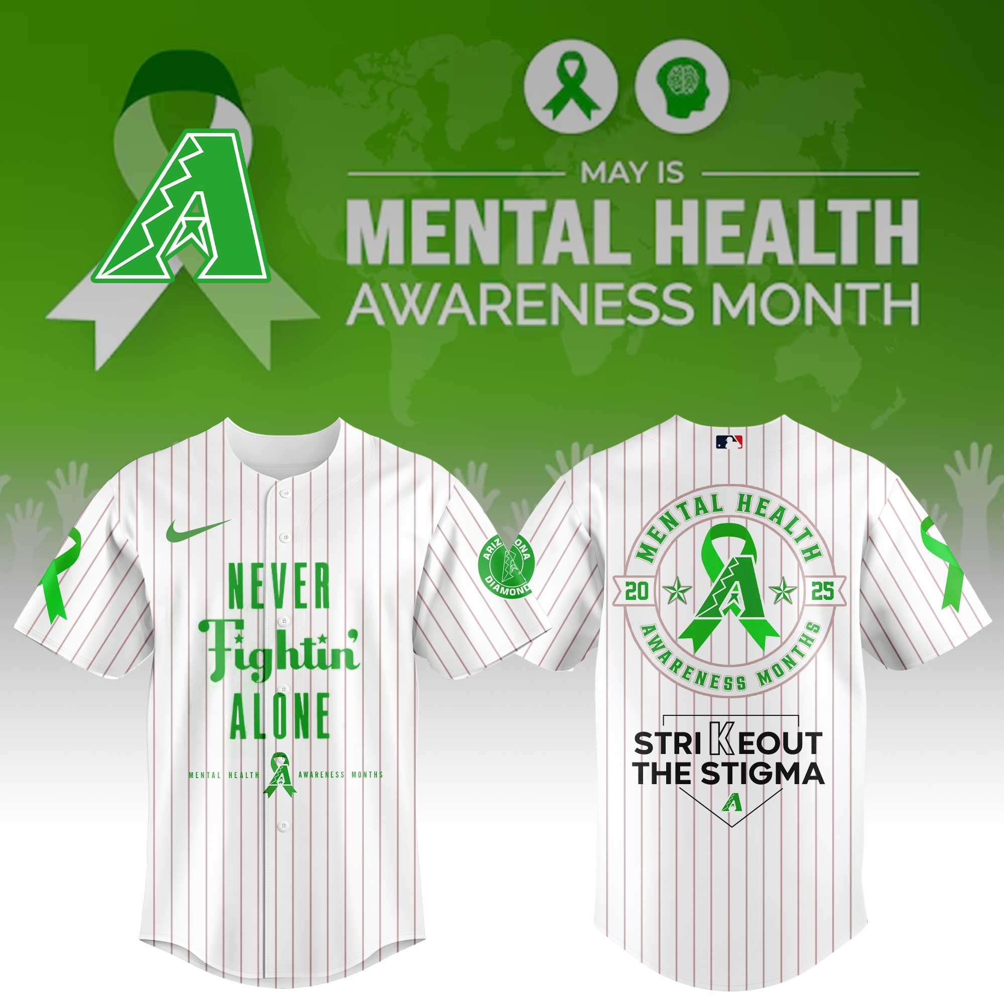 Arizona Diamondbacks Special Mental Health Awareness Week Jersey Arizona Diamondbacks Merch