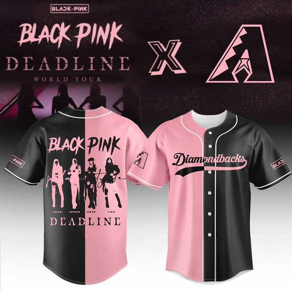 Arizona Diamondbacks X Blackpink Deadline World Tour 2025 Baseball Jersey Diamondbacks Merch