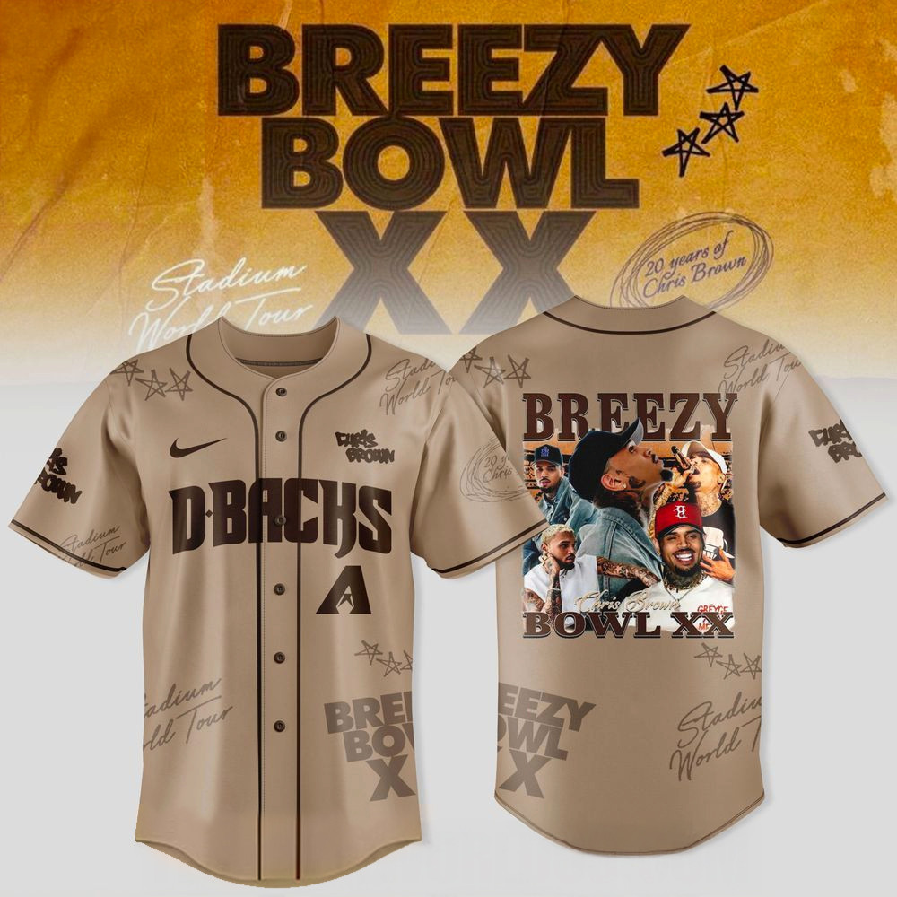Arizona Diamondbacks X Breezy Bowl XX World Tour Jersey Arizona Diamondbacks Merch