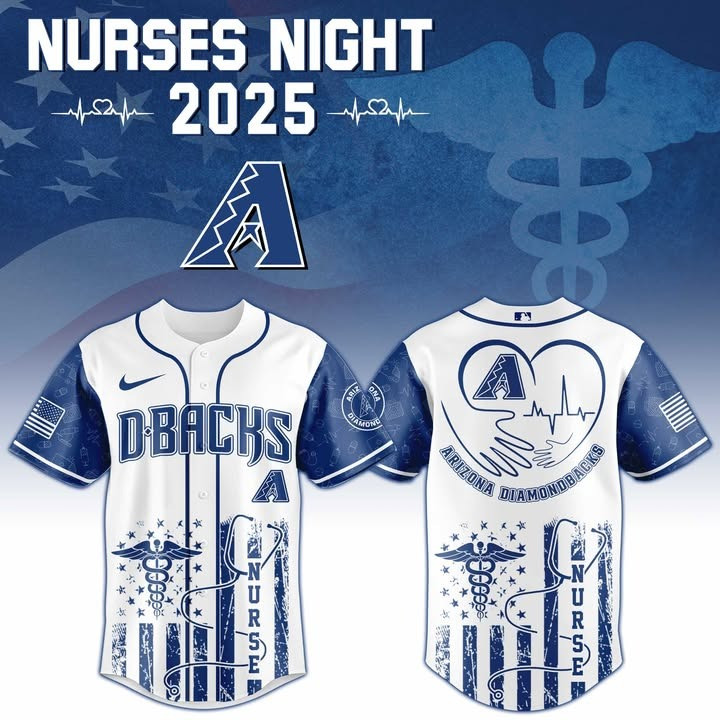Arizona Diamondbacks x Nurses Night 2025 Baseball Jersey Arizona Diamondbacks Merch Dad Gifts