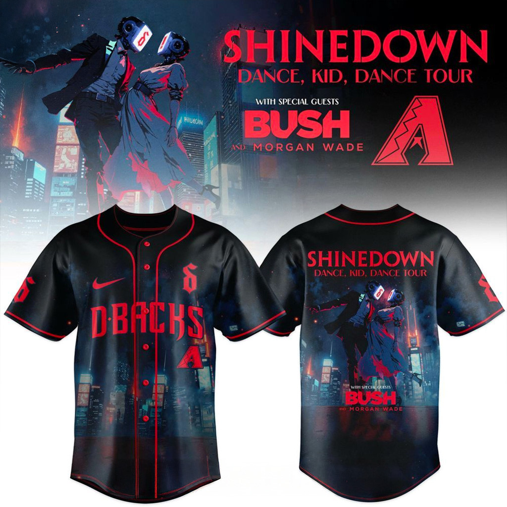 Arizona Diamondbacks X Shinedown Dance Kid Dance Tour Merch 2025 Jersey Diamondbacks Merch