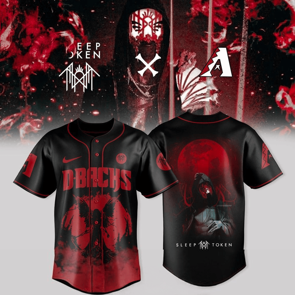 Arizona Diamondbacks X Sleep Token Even In Arcadia Tour Baseball Jersey Diamondbacks Merch
