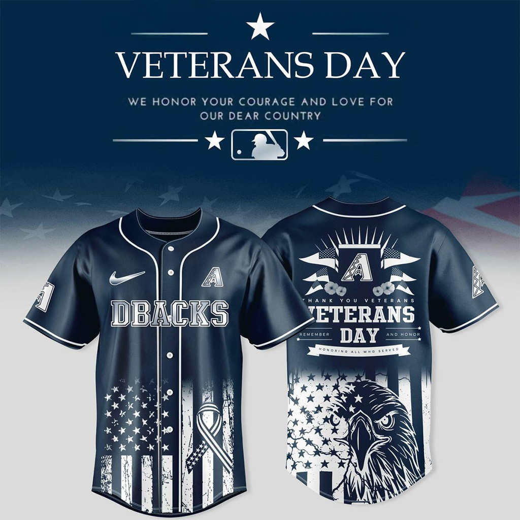 Arizona Diamondbacks X Veterans Day 2025 Jersey Arizona Diamondbacks Merch Gifts For Fans
