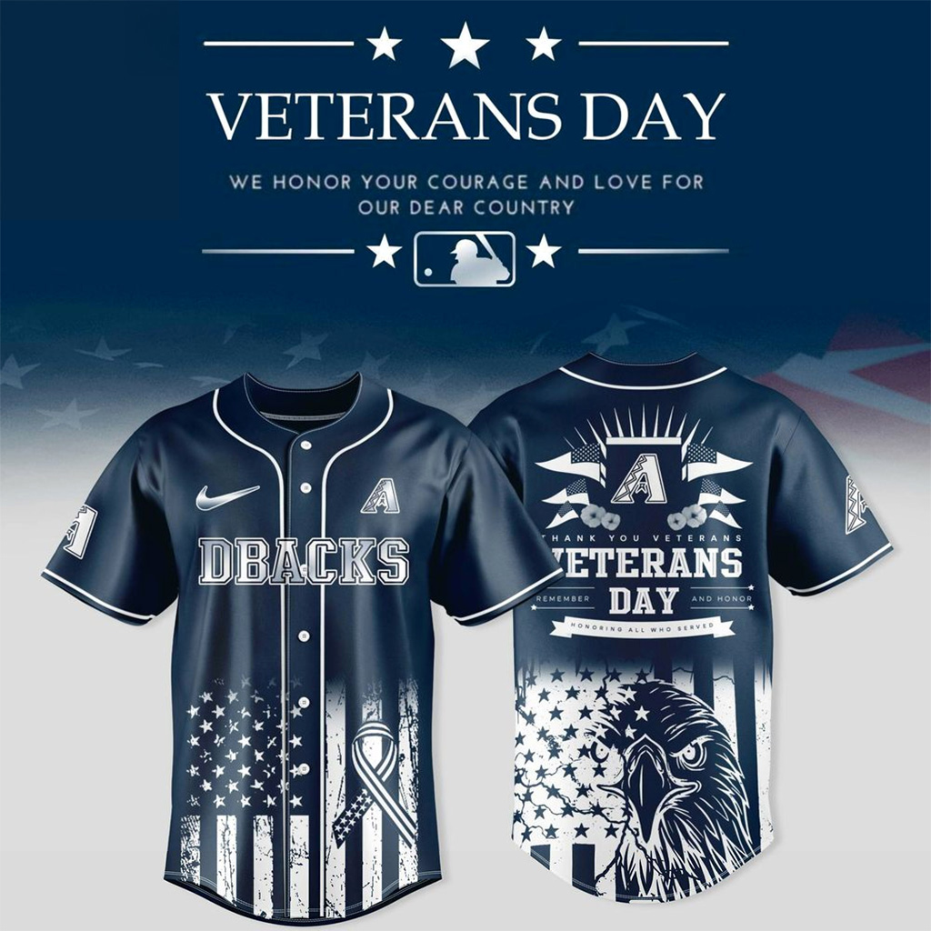 Arizona Diamondbacks X Veterans Day 2025 Jersey Arizona Diamondbacks Merch Gifts For Veterans