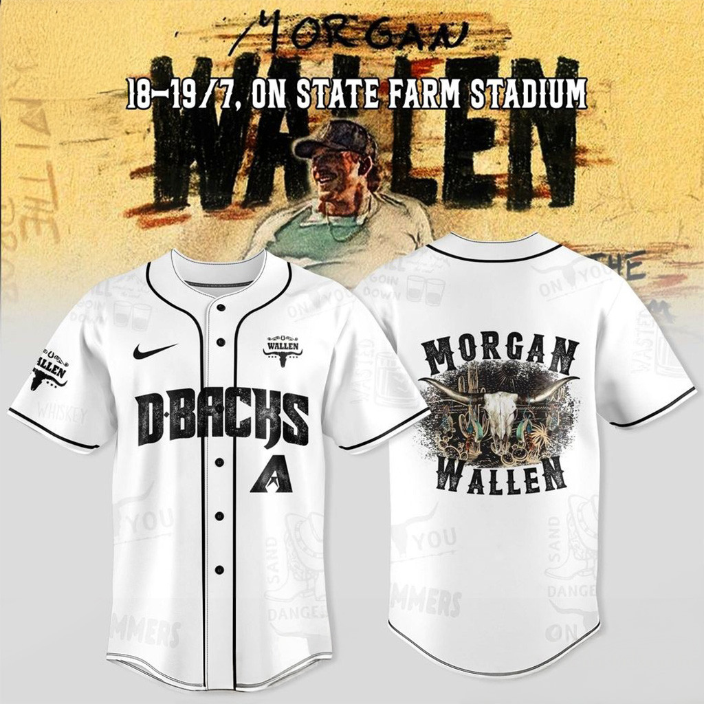 Arizona Diamondbacks x Wallen Morgan Tour Jersey 2025 Jersey Arizona Diamondbacks Merch