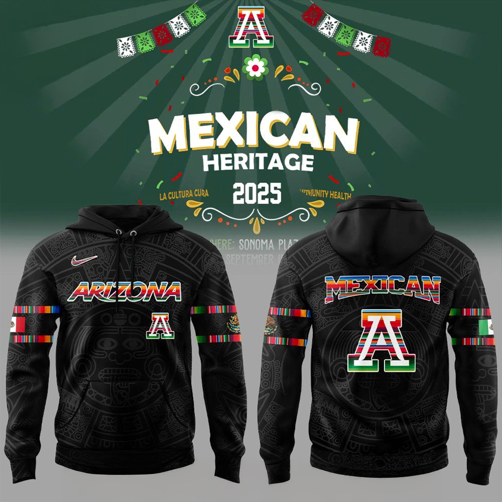 Arizona Wildcats Mexican Heritage Night 2025 Hoodie Arizona Wildcats Merch Him Gifts
