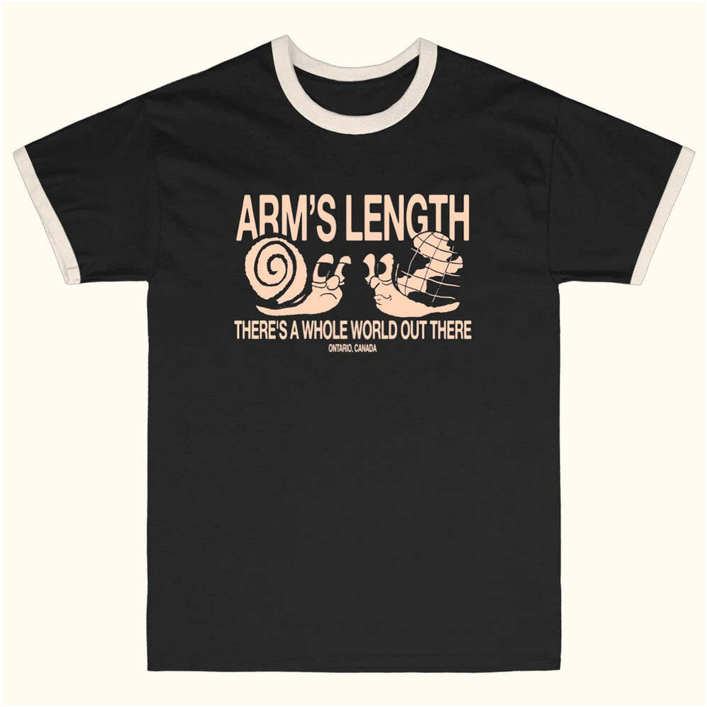 Arm's Length Merch Snail Ringer T-Shirt Gifts For Husband Birthday Gifts For Fans
