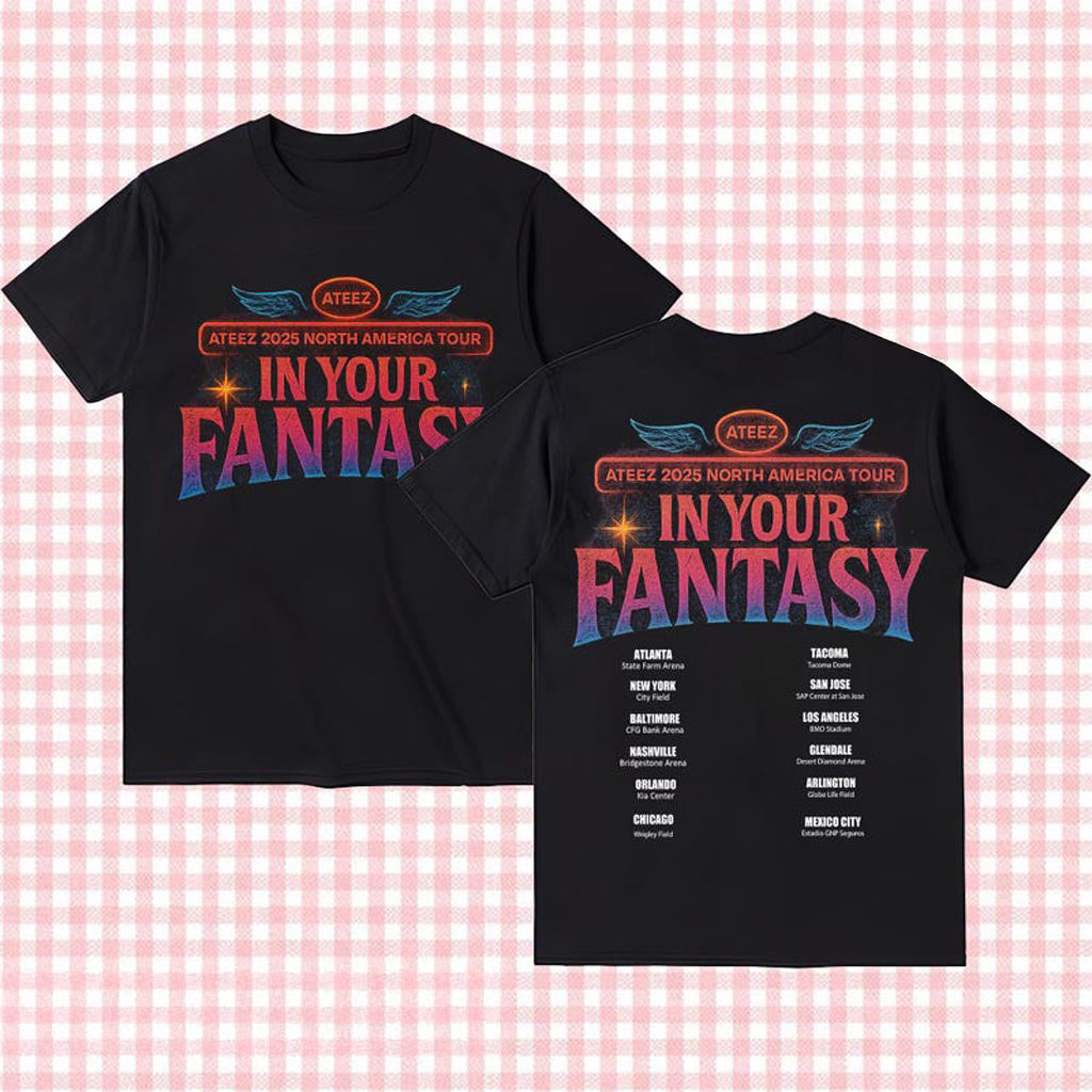 Ateez 2025 World Tour in Your Fantasy Shirt ATEEZ Golden Hour Part 3 Shirt Ateez World Tour