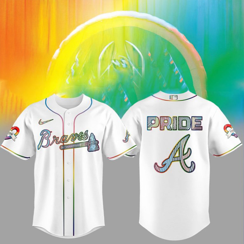 Atlanta Braves LGBTQ Pride Night 2025 Jersey Atlanta Braves Merch Fathers Day Presents