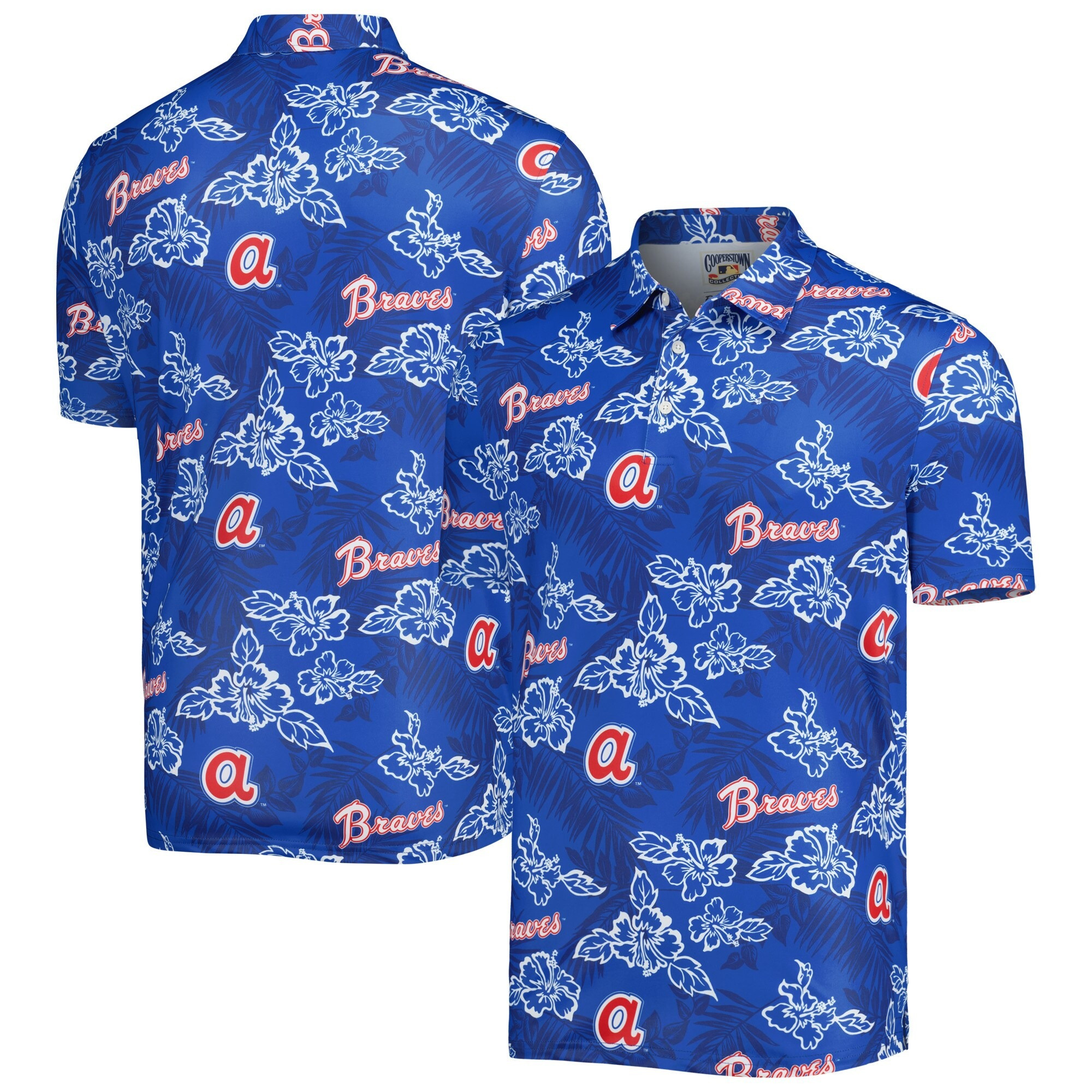 Atlanta Braves Polo Shirt MLB Aloha Shirt Gifts For Father's Day From Daughter