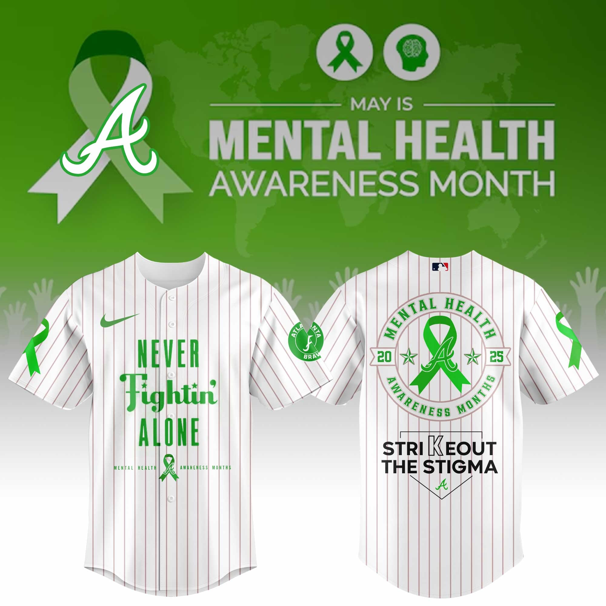 Atlanta Braves Special Mental Health Awareness Week Limited Edition Jersey Atlanta Braves Merch