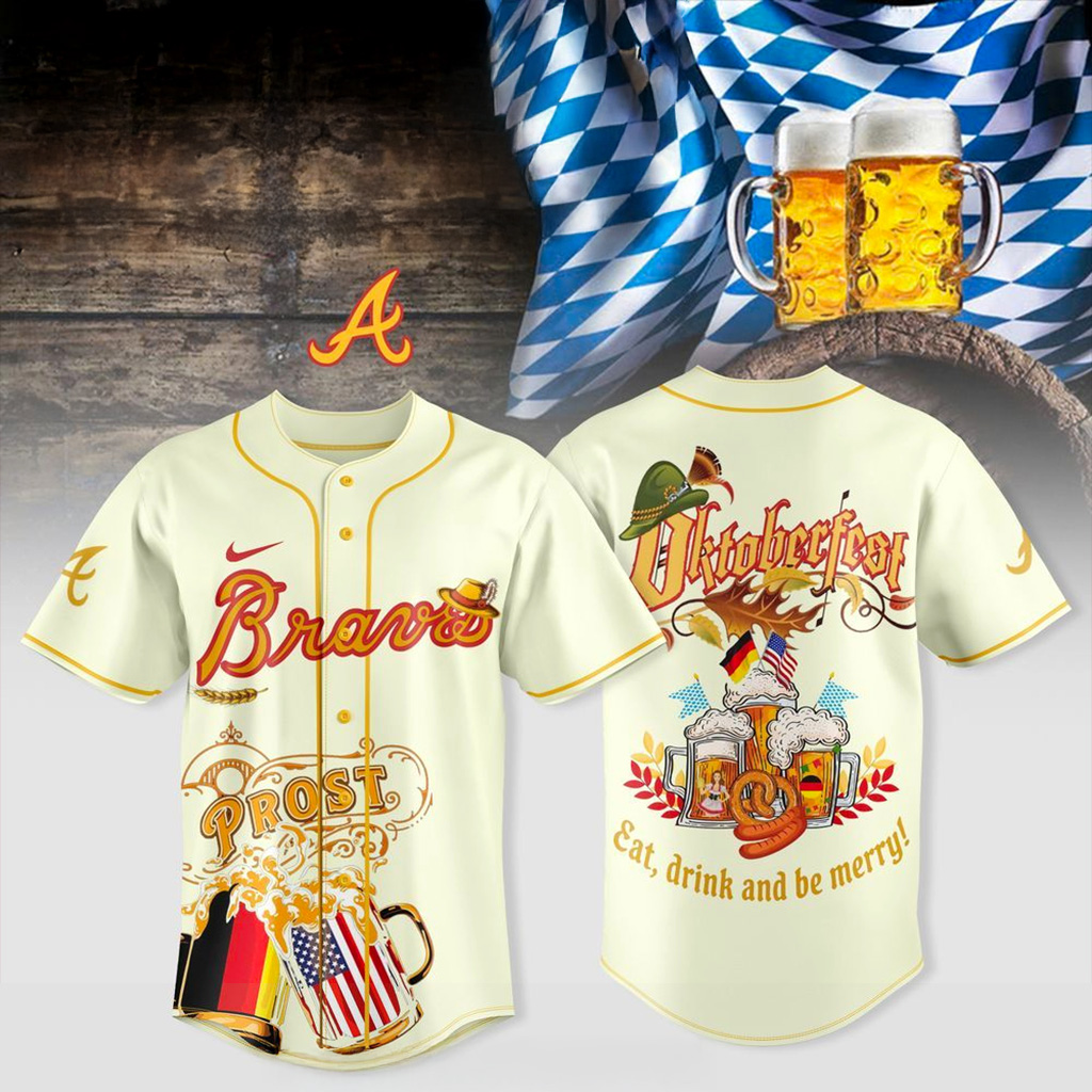 Atlanta Braves X Oktoberfest Home Runs Hops 2025 Jersey Braves Merch Gifts For Baseball Fans