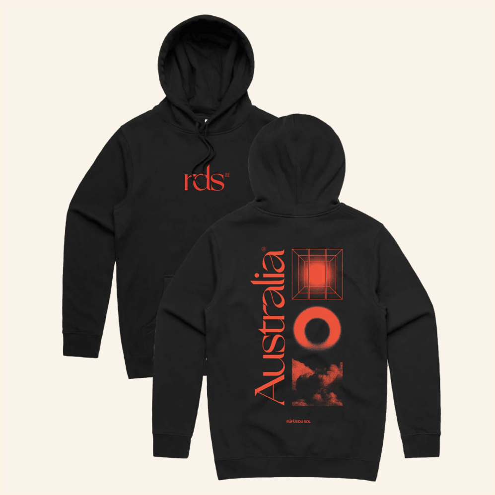 Australia Black Hoodie Rufus Du Sol Merch Best Birthday Gifts For Music Lovers BFF Gifts Ideas