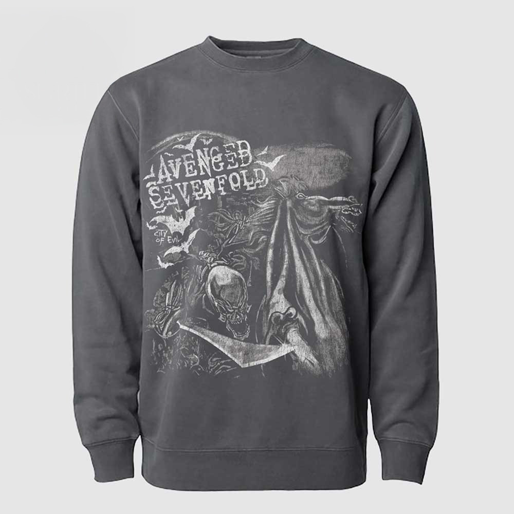 Avenged Sevenfold Rage City Of Evil Coe 20th Anniversary Sweatshirt Avenged Sevenfold Merch