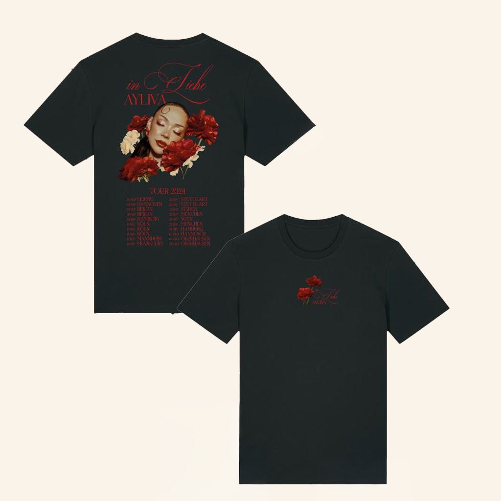 Ayliva Merch In Liebe Tour T-Shirt Black Gifts For Girlfriend