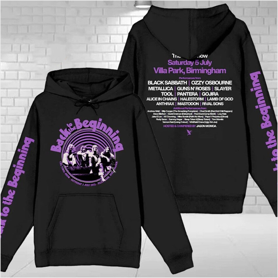 Back To The Beginning 2025 Black Sabbath N Ozzy Osbourne Hoodie Ozzy Osbourne Merch Him Gifts